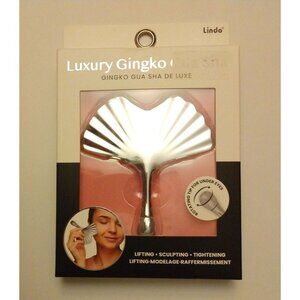 Stainless Steel Facial Massage Lifting & Sculpting Luxury Ginkgo Gua Sha Tool